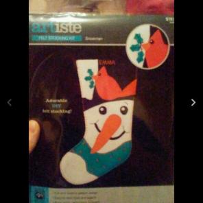 Artiste Felt Stocking Kit-Snowman