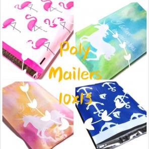 100 Pack Poly Mailers 10x13" Mix