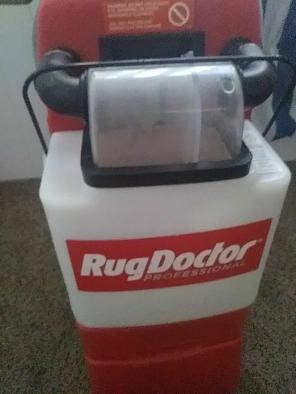 The steam cleaner Rug Doctor