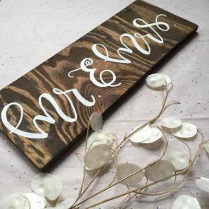 Handmade wood sign
