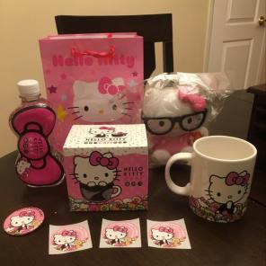 Hello Kitty Plush, Cafe Mug, Water, Pin.