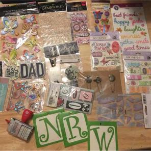Butterfly, mom and dad stickers