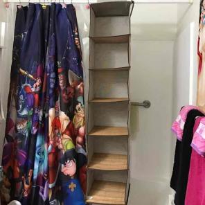 Bamboo closet shelves