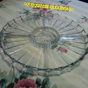 Crystal relish plate