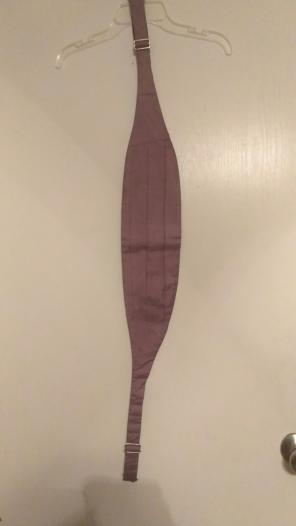 Lord West L-XL Men's purple cummerbund