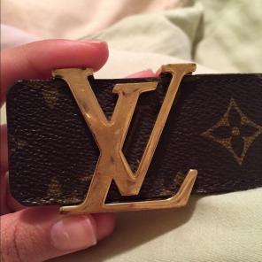 Louis Vuitton Monogram Belt Leather