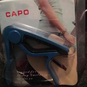 Guitar Capo Blue Metal