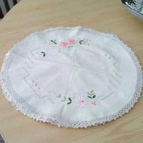 Antique 6 Mats Floral Doilies 1900s