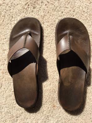 Mens Keen Leather Flip Flops