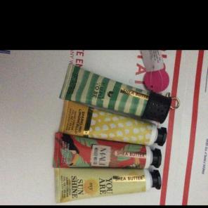 5pc Scented Hand Creams With Holder