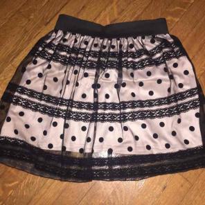 fashion skirt with overlay