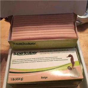 super sculpey 1lb bricks beige