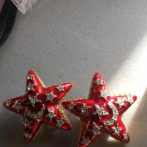 The Quacker Factory Red Earrings