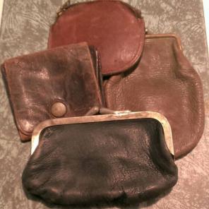 Vintage Leather Coin Purse or Pouch