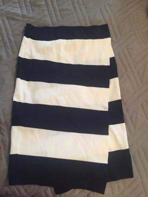 Striped Wrap Skirt