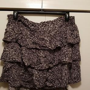 Torrid Leopard Tiered Skirt Size 2