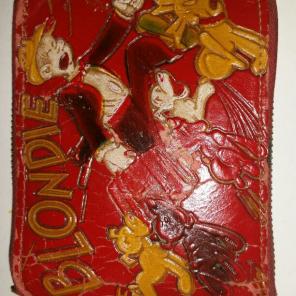 Vintage Blonde Leather Wallet