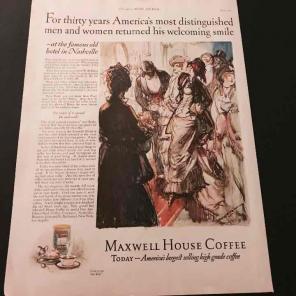 Antique 1926 Ad Maxwell House Coffee