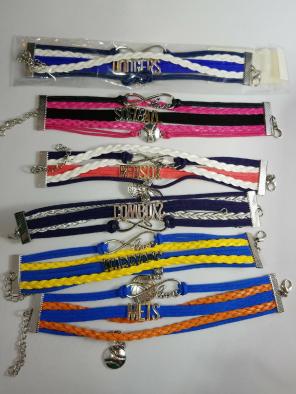 60 pcs Footbal Bracelets #Lot#Wholesale