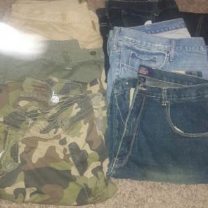 Lot of men's jeans