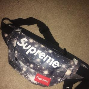 Supreme Black And White Galaxy Fannypack