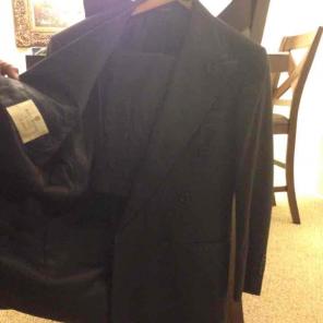Navy blue suit