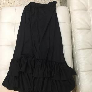 Child Medium Black Flamenco Skirt