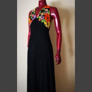 1970's Polyester Jersey Knit Dress