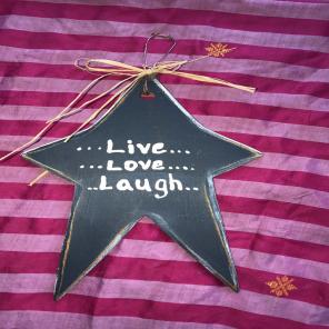 Small Live, love , Laugh Sign