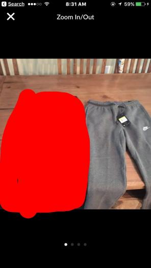 GREY men's Nike Sweat Pants Size Small