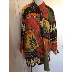 Vintage 90's Colorful Blouse Large