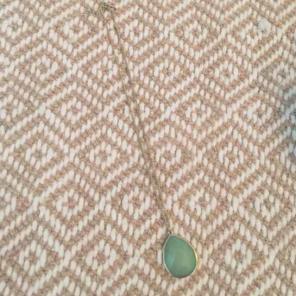 Pretty green stone necklace
