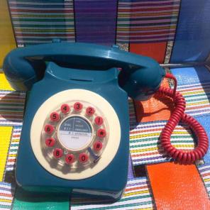 Rotary style push-button Landline phone
