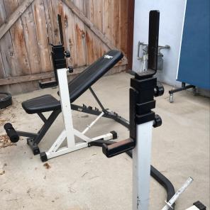 York Adjustable Squat And Bench Rack