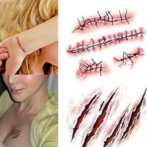 Halloween Horror Bloody Tattoos