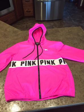 NWOT Pink Rain Jacket