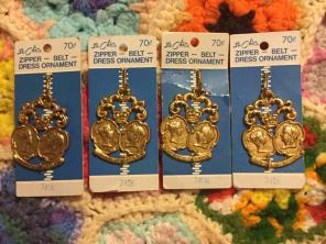 4 Antique Le Chic Clothing Ornament