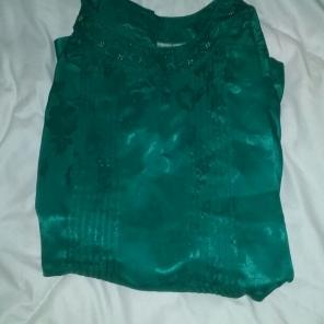 Vintage Asian Inspired Teal Long Sleeve