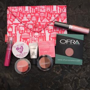 Brand New Makeup Bag w 8 New Cosmetics