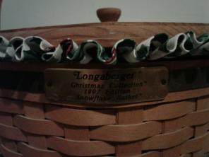 1997 signed Snowflake Basket