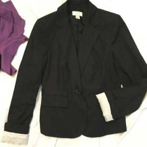 Like New Ann Taylor Loft Black Blazer 4