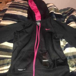 Kids Pink and Black Girls Nike Jacket