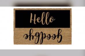 Hello/Goodbye Coir Doormat