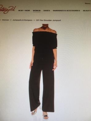 Off The Shoulder Jumpsuit -NWT
