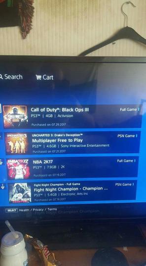 Psn account with 15 bought games