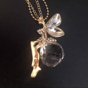 Fairy necklace Double chain Gold Plated