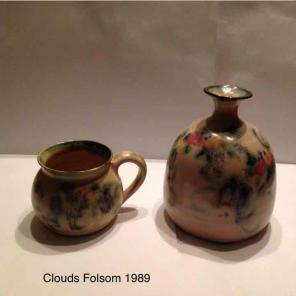 Vintage 1989 Clouds Folsom (2) pieces