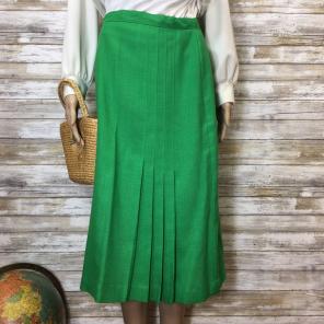 Vintage Green Skirt - Made in USA
