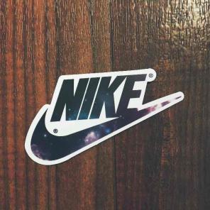 Nike galaxy sticker deca
