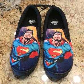 New Men's 11 Superman Slippers